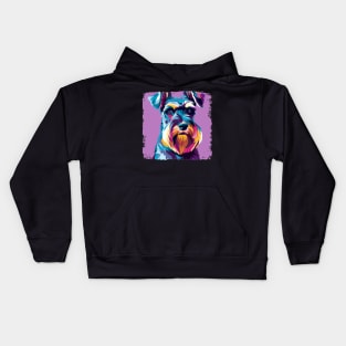 Standard Schnauzer Pop Art - Dog Lover Gifts Kids Hoodie